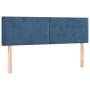 Cama box spring con colchón terciopelo azul oscuro 140x190 cm de vidaXL, Camas y somieres - Ref: Foro24-3141183, Precio: 401,...