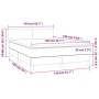 Cama box spring con colchón terciopelo azul oscuro 140x190 cm de vidaXL, Camas y somieres - Ref: Foro24-3141183, Precio: 401,...
