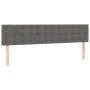 Box spring bed with gray synthetic leather mattress 200x200 cm by vidaXL, Beds and slatted bases - Ref: Foro24-3141147, Price...