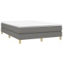 Box spring bed with dark gray fabric mattress 140x200 cm by vidaXL, Beds and slatted bases - Ref: Foro24-3144176, Price: 371,...