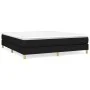 Box spring bed with black fabric mattress 160x200 cm by vidaXL, Beds and slatted bases - Ref: Foro24-3144185, Price: 419,89 €...