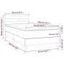 Boxspringbett mit hellgrauer Stoffmatratze 90x200 cm von vidaXL, Betten und Lattenroste - Ref: Foro24-3140665, Preis: 297,65 ...