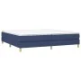 Box spring bed with blue fabric mattress 200x200 cm by vidaXL, Beds and slatted bases - Ref: Foro24-3144205, Price: 516,51 €,...