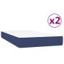 Boxspringbett mit blauer Stoffmatratze 200x200 cm von vidaXL, Betten und Lattenroste - Ref: Foro24-3144205, Preis: 546,86 €, ...