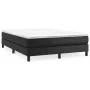 Box spring bed with black synthetic leather mattress 140x200cm by vidaXL, Beds and slatted bases - Ref: Foro24-3144261, Price...