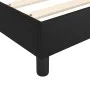 Box spring bed with black synthetic leather mattress 140x200cm by vidaXL, Beds and slatted bases - Ref: Foro24-3144261, Price...