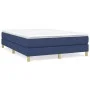 Box spring bed with blue fabric mattress 140x200 cm by vidaXL, Beds and slatted bases - Ref: Foro24-3144181, Price: 381,50 €,...
