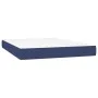 Box spring bed with blue fabric mattress 140x200 cm by vidaXL, Beds and slatted bases - Ref: Foro24-3144181, Price: 381,50 €,...