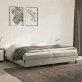 Box spring bed with light gray velvet mattress 200x200 cm by vidaXL, Beds and slatted bases - Ref: Foro24-3144351, Price: 484...
