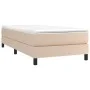 Box spring bed with cappuccino synthetic leather mattress 100x200cm by vidaXL, Beds and slatted bases - Ref: Foro24-3144248, ...