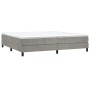 Boxspringbett mit hellgrauer Samtmatratze 200x200 cm von vidaXL, Betten und Lattenroste - Ref: Foro24-3144351, Preis: 504,19 ...
