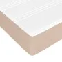 Box spring bed with cappuccino synthetic leather mattress 100x200cm by vidaXL, Beds and slatted bases - Ref: Foro24-3144248, ...