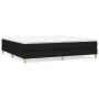 Box spring bed with black fabric mattress 200x200 cm by vidaXL, Beds and slatted bases - Ref: Foro24-3144201, Price: 517,77 €...