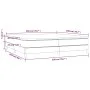 Box spring bed with black fabric mattress 200x200 cm by vidaXL, Beds and slatted bases - Ref: Foro24-3144201, Price: 517,77 €...