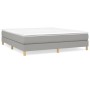 Box spring bed with light gray fabric mattress 180x200 cm by vidaXL, Beds and slatted bases - Ref: Foro24-3144191, Price: 483...