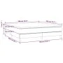 Box spring bed with light gray fabric mattress 180x200 cm by vidaXL, Beds and slatted bases - Ref: Foro24-3144191, Price: 464...