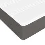 Box spring bed with gray synthetic leather mattress 120x200 cm by vidaXL, Beds and slatted bases - Ref: Foro24-3144253, Price...