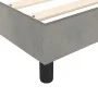 Box spring bed with light gray velvet mattress 140x200 cm by vidaXL, Beds and slatted bases - Ref: Foro24-3144333, Price: 394...
