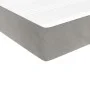 Box spring bed with light gray velvet mattress 140x200 cm by vidaXL, Beds and slatted bases - Ref: Foro24-3144333, Price: 394...