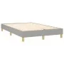 Box spring bed with light gray fabric mattress 120x200 cm by vidaXL, Beds and slatted bases - Ref: Foro24-3140841, Price: 373...