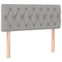 Box spring bed with light gray fabric mattress 120x200 cm by vidaXL, Beds and slatted bases - Ref: Foro24-3140841, Price: 373...