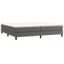 Boxspringbett mit grauer Kunstledermatratze 200x200 cm von vidaXL, Betten und Lattenroste - Ref: Foro24-3144283, Preis: 546,9...