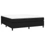 Box spring bed with black fabric mattress 160x200 cm by vidaXL, Beds and slatted bases - Ref: Foro24-3144433, Price: 471,95 €...