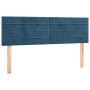 Box spring bed with dark blue velvet mattress 140x190 cm by vidaXL, Beds and slatted bases - Ref: Foro24-3141363, Price: 403,...