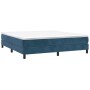 Boxspringbett mit dunkelblauer Samtmatratze 160x200 cm von vidaXL, Betten und Lattenroste - Ref: Foro24-3144343, Preis: 427,2...