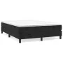 Box spring bed with black velvet mattress 140x190 cm by vidaXL, Beds and slatted bases - Ref: Foro24-3144329, Price: 362,56 €...