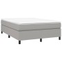 Boxspringbett mit hellgrauer Stoffmatratze 140x200 cm von vidaXL, Betten und Lattenroste - Ref: Foro24-3144423, Preis: 383,15...