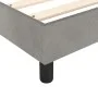 Box spring bed with light gray velvet mattress 100x200 cm by vidaXL, Beds and slatted bases - Ref: Foro24-3144315, Price: 266...
