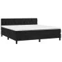 Box spring bed with black velvet mattress 160x200 cm by vidaXL, Beds and slatted bases - Ref: Foro24-3141493, Price: 501,12 €...