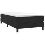 Box spring bed with black synthetic leather mattress 90x190 cm by vidaXL, Beds and slatted bases - Ref: Foro24-3144305, Price...