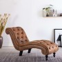 Diván de piel de ante artificial marrón de vidaXL, Divanes - Ref: Foro24-248607, Precio: 264,26 €, Descuento: %