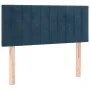 Box spring bed with dark blue velvet mattress 100x200 cm by vidaXL, Beds and slatted bases - Ref: Foro24-3141411, Price: 305,...