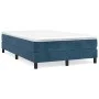 Box spring bed with dark blue velvet mattress 120x200 cm by vidaXL, Beds and slatted bases - Ref: Foro24-3144325, Price: 353,...