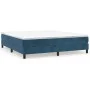 Box spring bed with dark blue velvet mattress 180x200 cm by vidaXL, Beds and slatted bases - Ref: Foro24-3144349, Price: 490,...