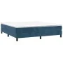 Box spring bed with dark blue velvet mattress 180x200 cm by vidaXL, Beds and slatted bases - Ref: Foro24-3144349, Price: 490,...