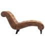 Diván de piel de ante artificial marrón de vidaXL, Divanes - Ref: Foro24-248607, Precio: 264,26 €, Descuento: %
