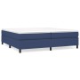 Box spring bed with blue fabric mattress 200x200 cm by vidaXL, Beds and slatted bases - Ref: Foro24-3144453, Price: 576,35 €,...