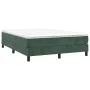 Boxspringbett mit dunkelgrüner Samtmatratze 140x190 cm von vidaXL, Betten und Lattenroste - Ref: Foro24-3144330, Preis: 390,8...