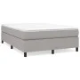 Box spring bed with light gray fabric mattress 140x190 cm by vidaXL, Beds and slatted bases - Ref: Foro24-3144415, Price: 404...