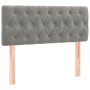 Box spring bed with light gray velvet mattress 90x190 cm by vidaXL, Beds and slatted bases - Ref: Foro24-3141461, Price: 300,...