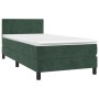 Boxspringbett mit dunkelgrüner Samtmatratze 80x200 cm von vidaXL, Betten und Lattenroste - Ref: Foro24-3141152, Preis: 259,24...