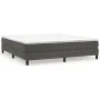Cama box spring con colchón terciopelo gris oscuro 160x200 cm de vidaXL, Camas y somieres - Ref: Foro24-3144340, Precio: 418,...