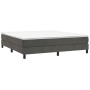 Box spring bed with dark gray velvet mattress 160x200 cm by vidaXL, Beds and slatted bases - Ref: Foro24-3144340, Price: 426,...