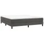 Cama box spring con colchón terciopelo gris oscuro 160x200 cm de vidaXL, Camas y somieres - Ref: Foro24-3144340, Precio: 418,...