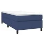 Box spring bed with blue fabric mattress 100x200 cm by vidaXL, Beds and slatted bases - Ref: Foro24-3144405, Price: 308,09 €,...