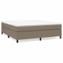 Cama box spring con colchón tela gris taupe 160x200 cm de vidaXL, Camas y somieres - Ref: Foro24-3144435, Precio: 485,92 €, D...